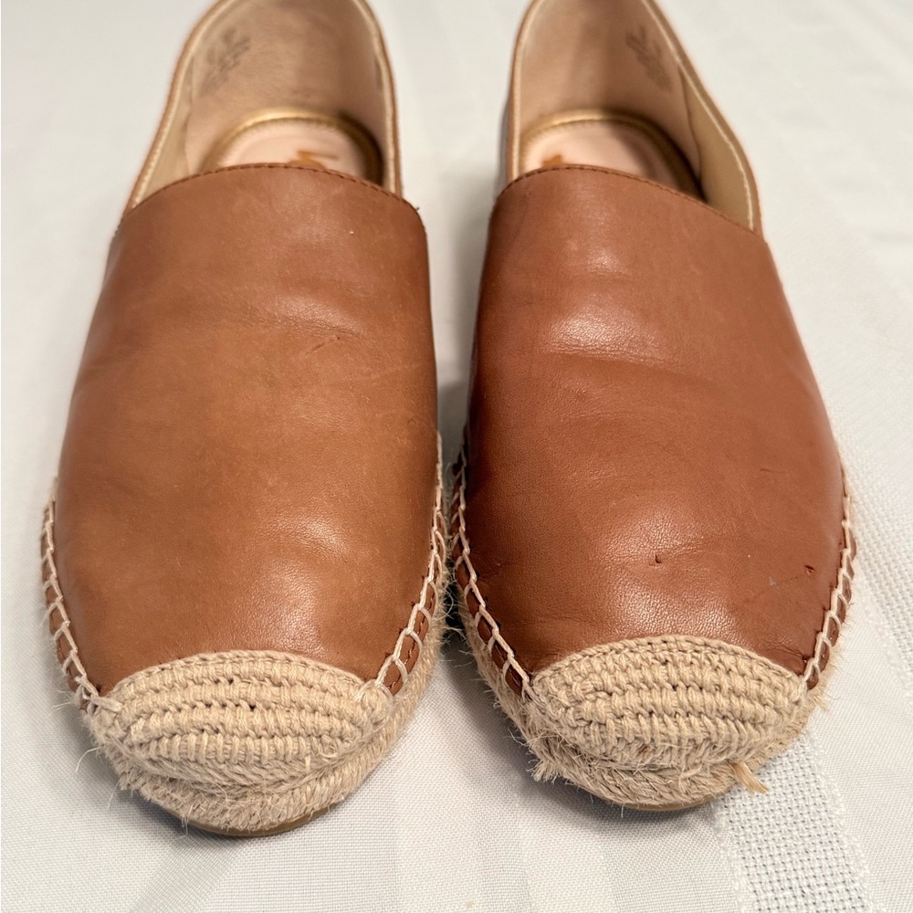 Sam Edelman Tan Leather Espadrilles